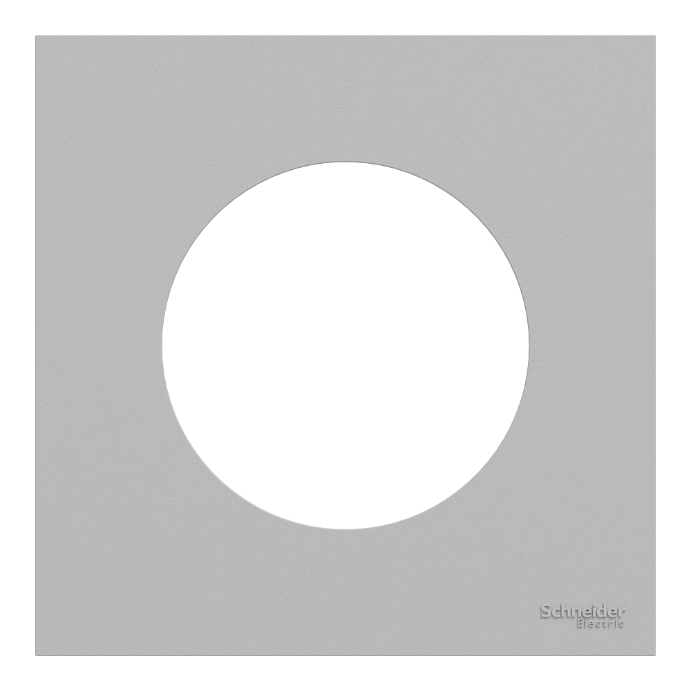 Odace plaque 1 poste gris galet